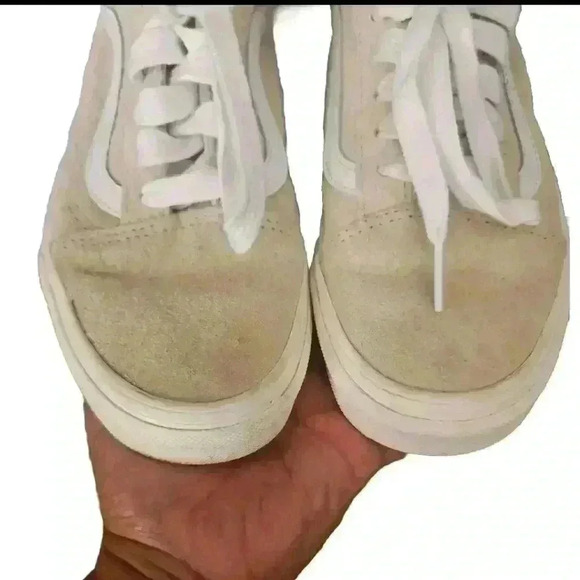 Vans Unisex Old Skool Pig Suede Sneaker In Oatmeal 7W 5.5 M - Picture 5 of 12